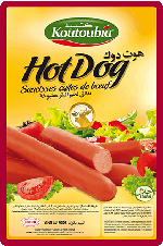 Saucisses cuites Hot Dog de boeuf